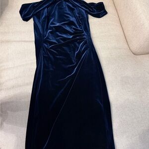 Ralph Lauren Navy Blue Velvet Dress
